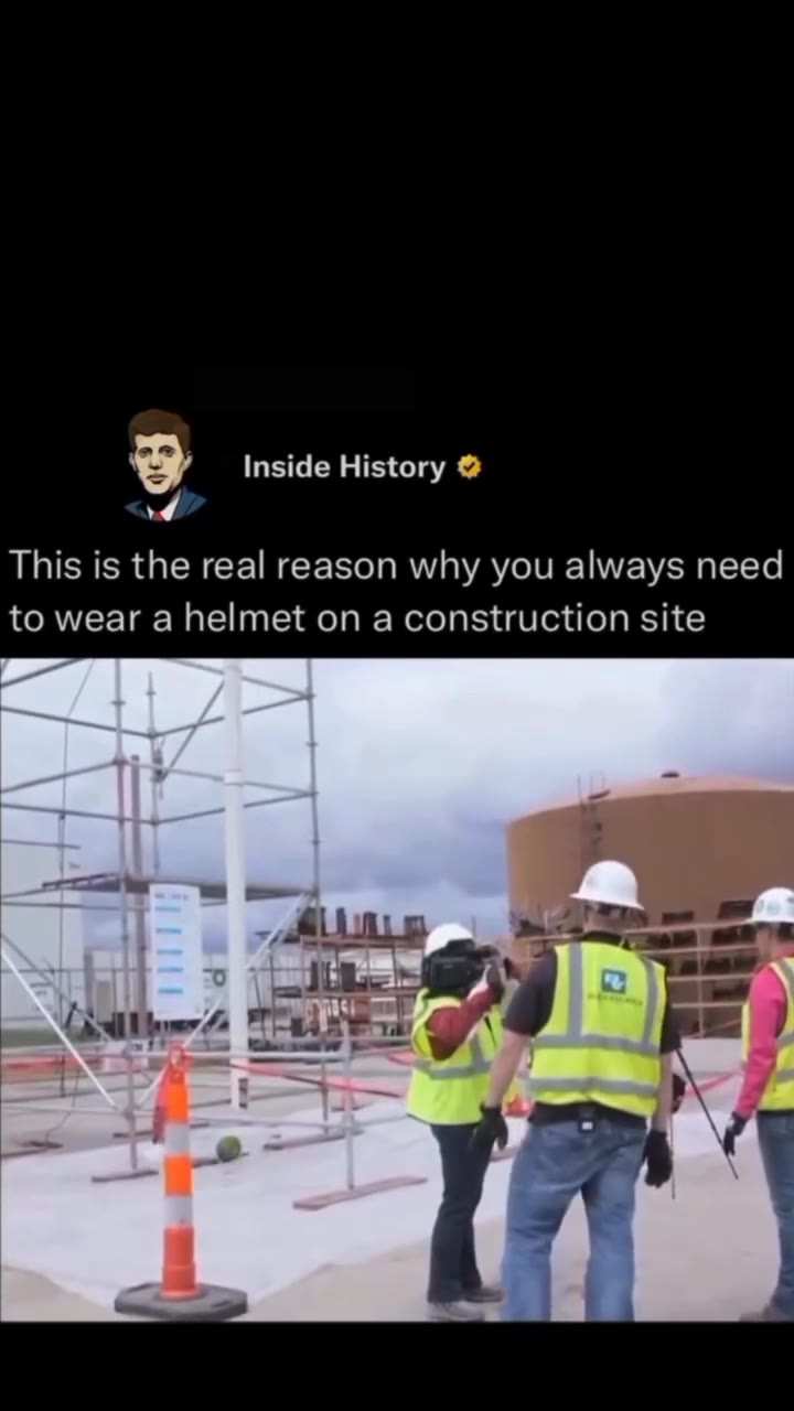 © Inside History @ This is the real reason why you always need to wear a helmet on a construction site