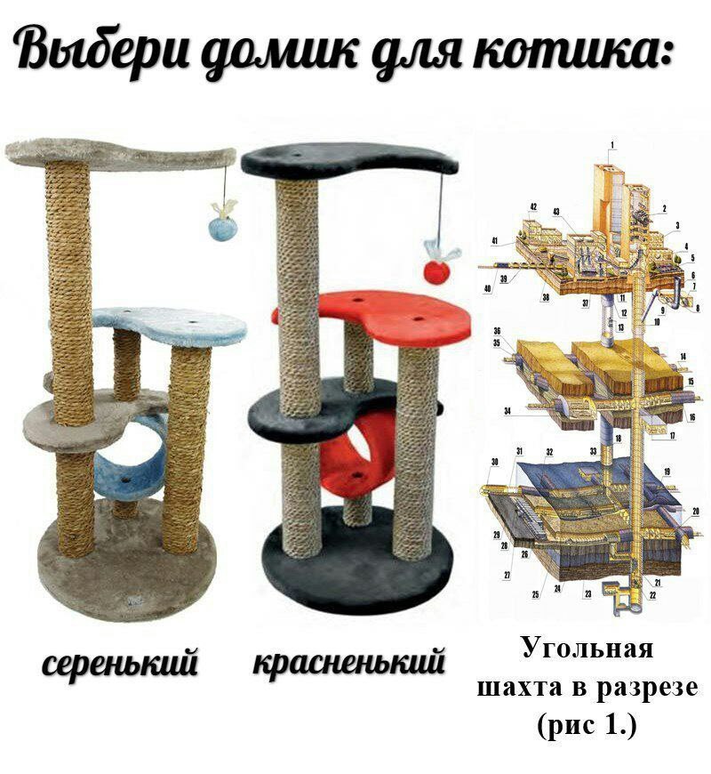 домик для котика in a a Угольная красненький шахта в разрезе (рис 1.)