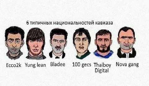 6 типичных национальностей кавказа 4 Ecco2k Yunglean Bladee Thaiboy Nova gang Digital