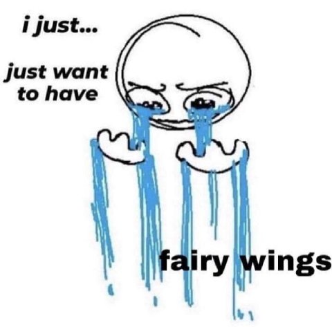 i just... just want to have airy wings