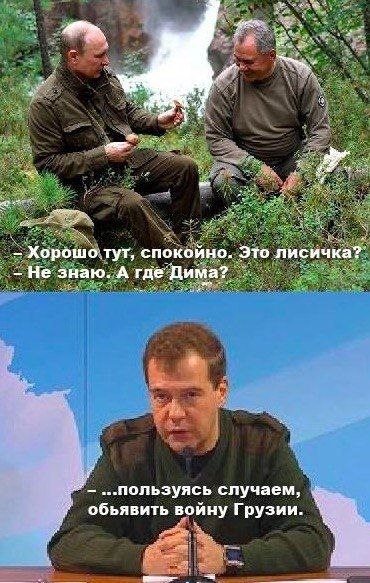 Хорошо. тут, спокойно. Это лисичка? Не знаю. А где Дима? случаем обьявить войну Грузии.