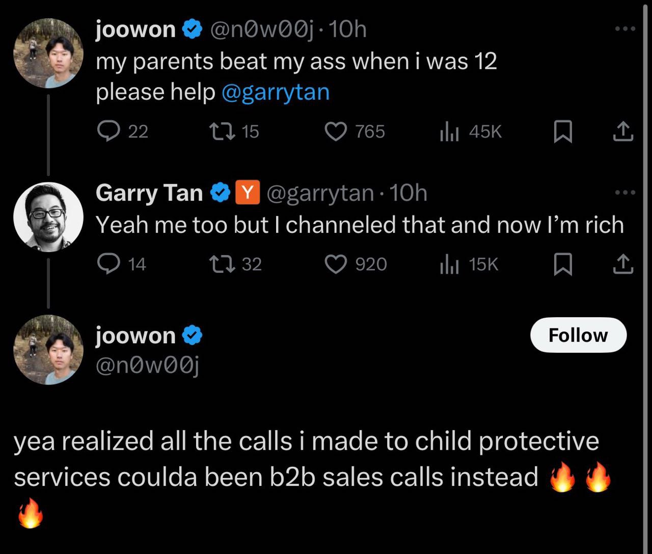 joowon my parents beat my ass wneni was 12 please help Саггу Тай У Yeah me too but channeled that and now rich yea realized all the calls i made to child protective services coulda been sales callsins