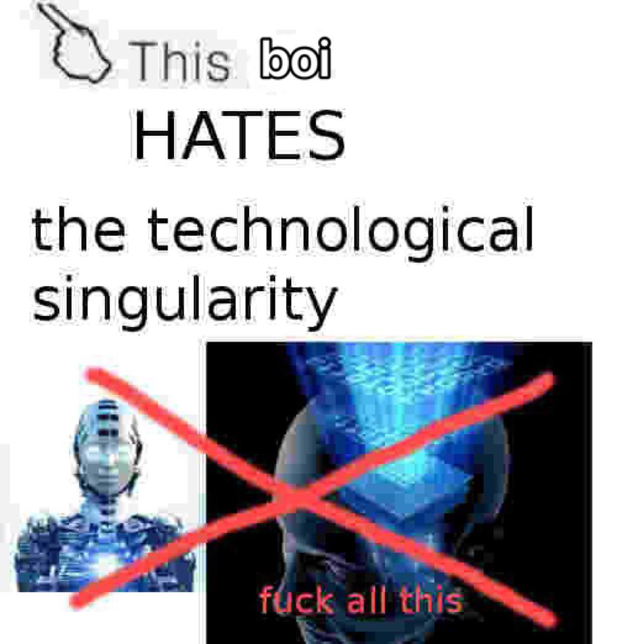 this HATES the technological singularity
