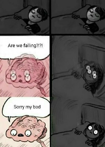 Are we falling?!?! Sorry my bad