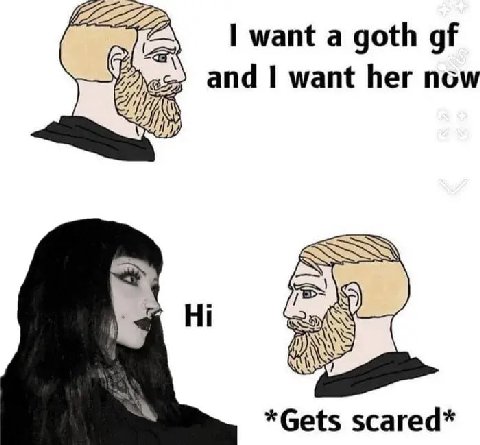 want a goth Pras and want her now *Gets scared*