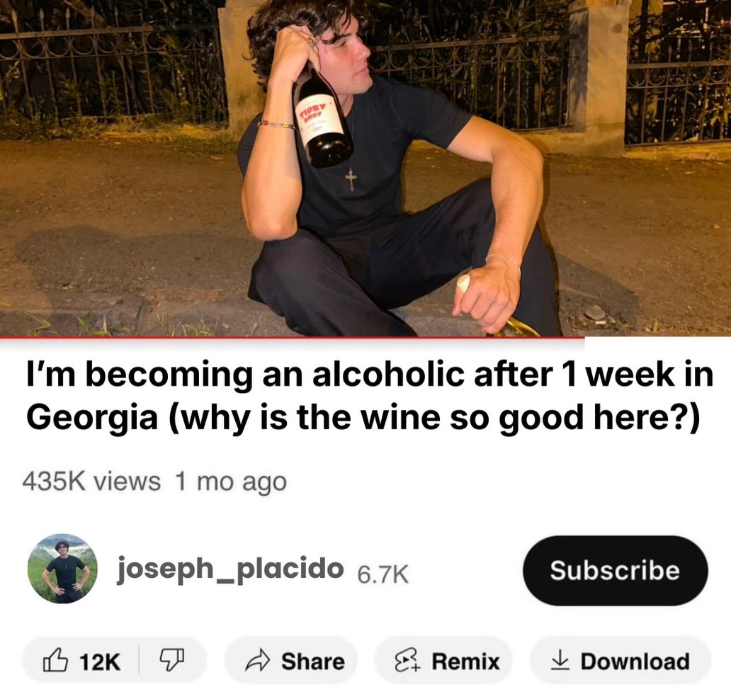 becoming an alcoholic after 1 week in Georgia (why is the wine so good here?) views 1 ago joseph_placido A Share Remix Download