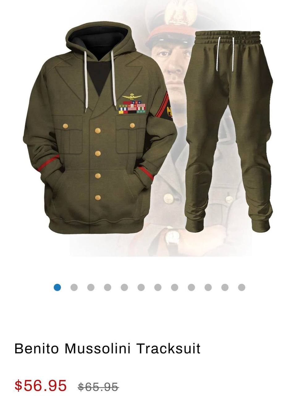 Benito Mussolini Tracksuit $56.95 $65.95