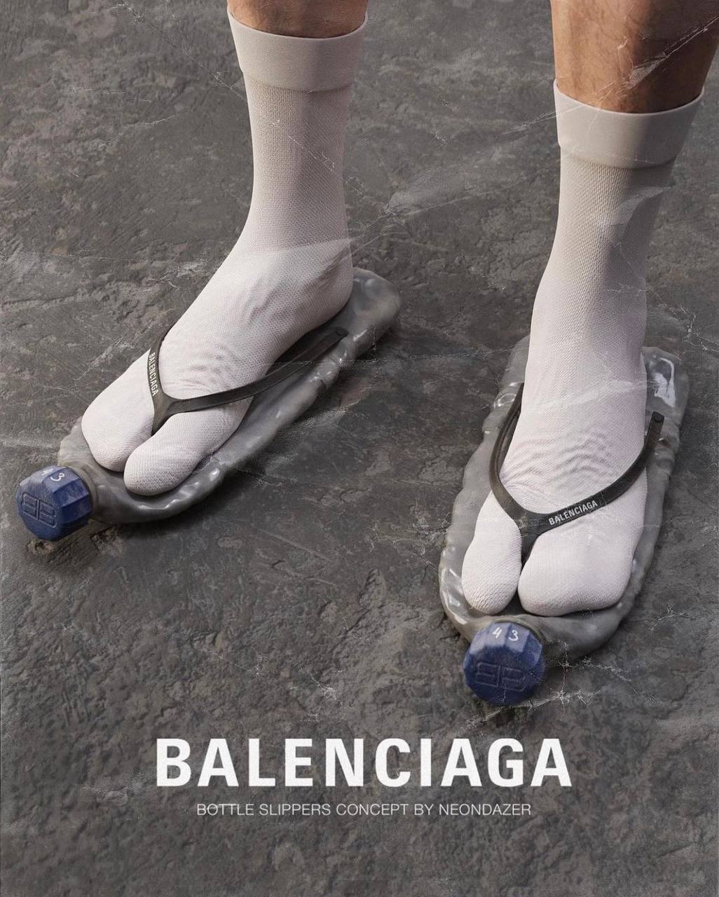 BALENCIAGA BOTTLE SLIPPERS CONCEPT NEONDAZER