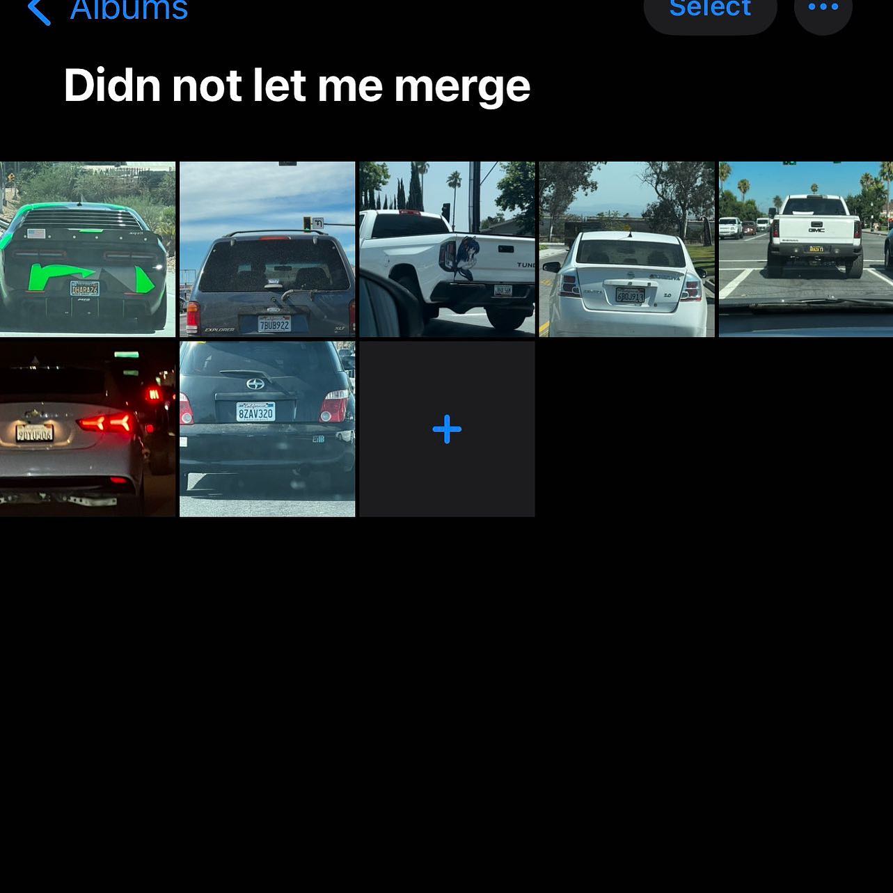 Didn not let me merge