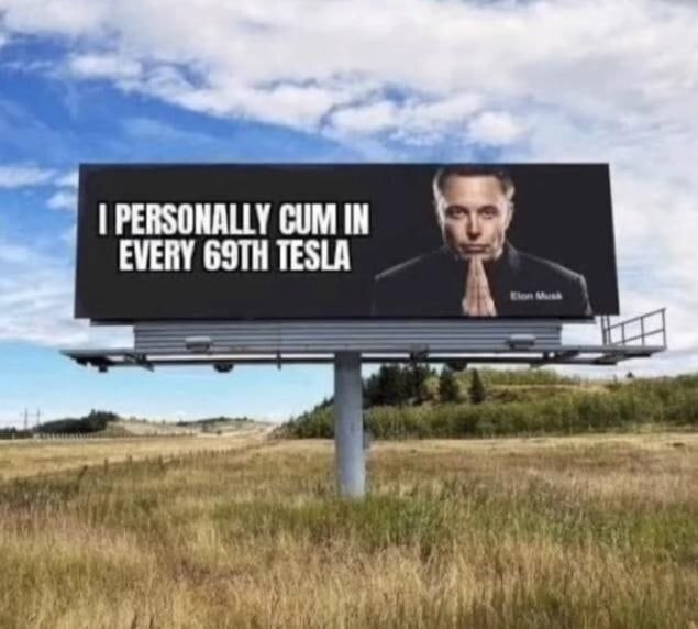 PERSONALLY CUM IN EVERY TESLA