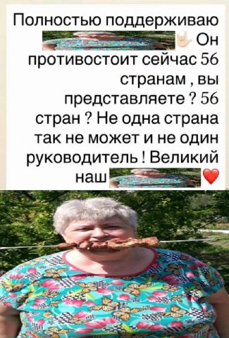 Полностью поддерживаю On противостоит сейчас 56 странам вы представляете 56 стран Не одна страна так не может и не один руководитель Великий