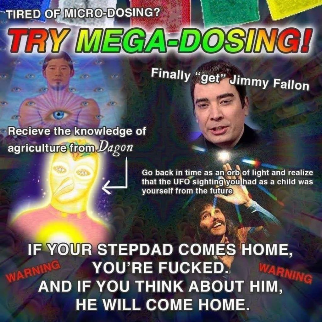 TIRED Finally nally Fallon Recieve the knowledge of back in time as and realize у that the UFO had as a child was yourseif from the future IF YOUR STEPDAD COMES HOME, YOU’RE FUCKED. AND IF YOU THINK A