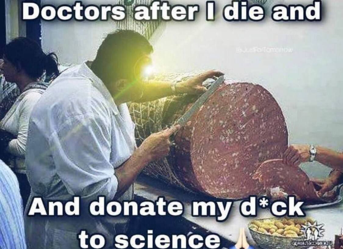 Doctors after 1 die and 2 `Апа donate d*ck to science