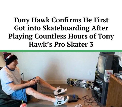 Tony Hawk Confirms He First Got into Skateboarding After Playing Countless Hours of Tony Hawk’s Pro Skater 3