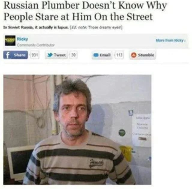 Russian Plumber Doesn’t Know Why People Stare at Him On the Street Soveet Russia, К Those ever) More from Email 5 О |2