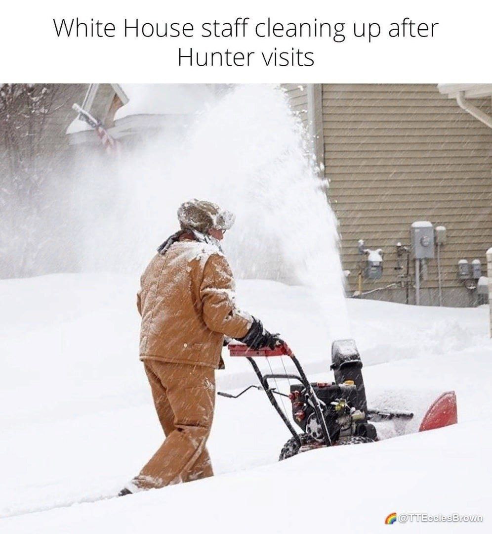 White House staff cleaning up after Hunter visits С