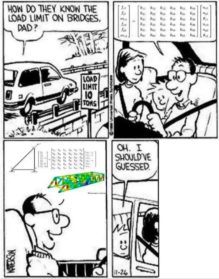 HOW THEY KNOW THE LOAD LIMIT ON BRIDGES, DAD i a 8 a 4, SHOULD'VE 4 QUESSED