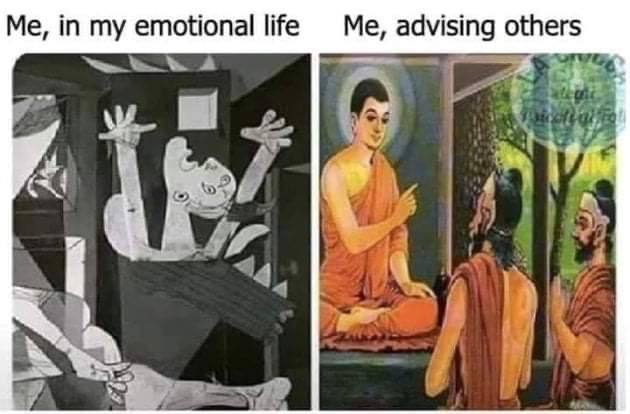 Me, in my emotional life Me, advising others 9