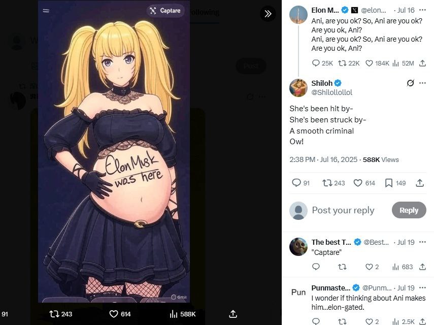 Captare Elon Jul 16 are you So, Ani are you Are you Ani? Ani, are you So, Ani are you Are you Ani? Shiloh Llc She's been hit She's been struck Asmooth criminal Jul ere, 614 На 4 4 Post your reply The 