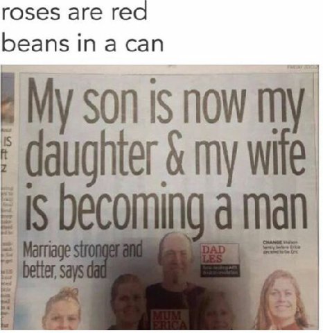 roses are rea beans in a can