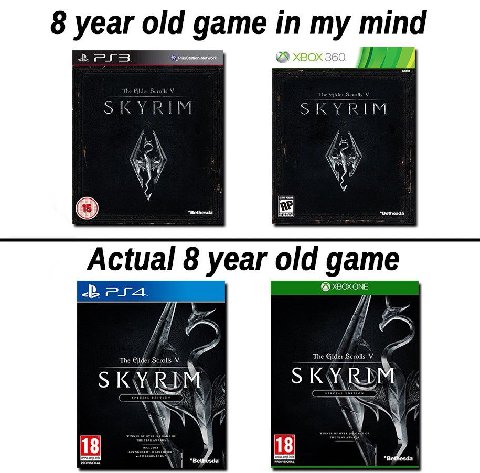 8 year old дате my mind SKYRIM SKYRIM EAN (5 Actual 8 year old game я