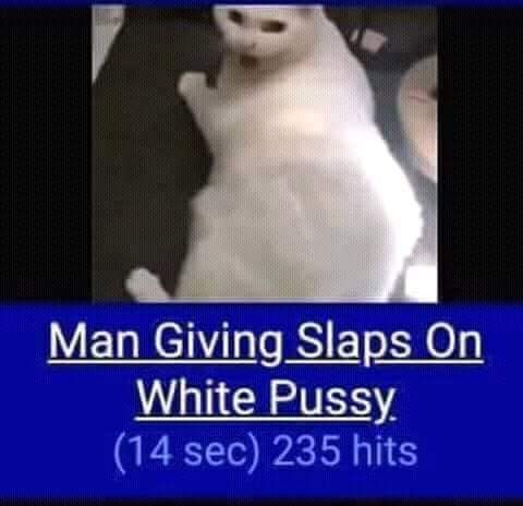 Man Giving Slaps On White Pussy