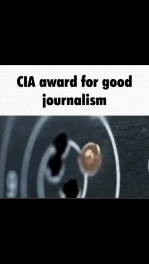 CIA award for good journalism