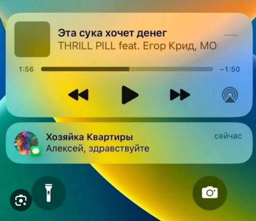 Эта сука хочет денег THRILL PILL feat. Егор Крид, 1:56 -1:50 О сейчас Хозяйка Квартиры Алексей, здравствуйте