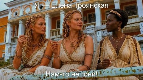 Я Елена Троянская Нам-то не гони!