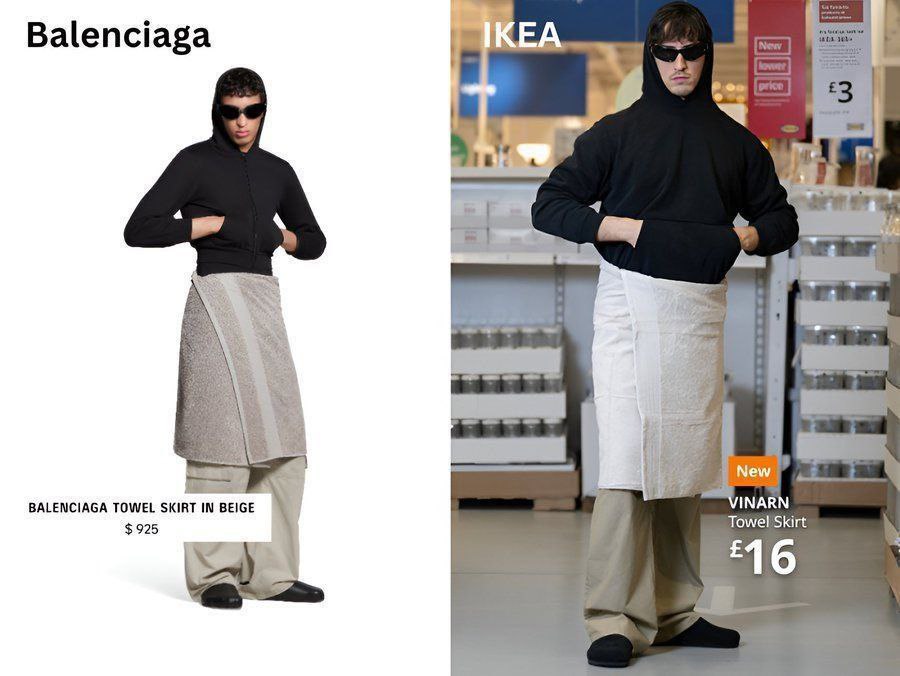 А Balenciaga a AGS 4 "у New BALENCIAGA TOWEL SKIRT IN BEIGE INARN $925 Towel! Skirt “16