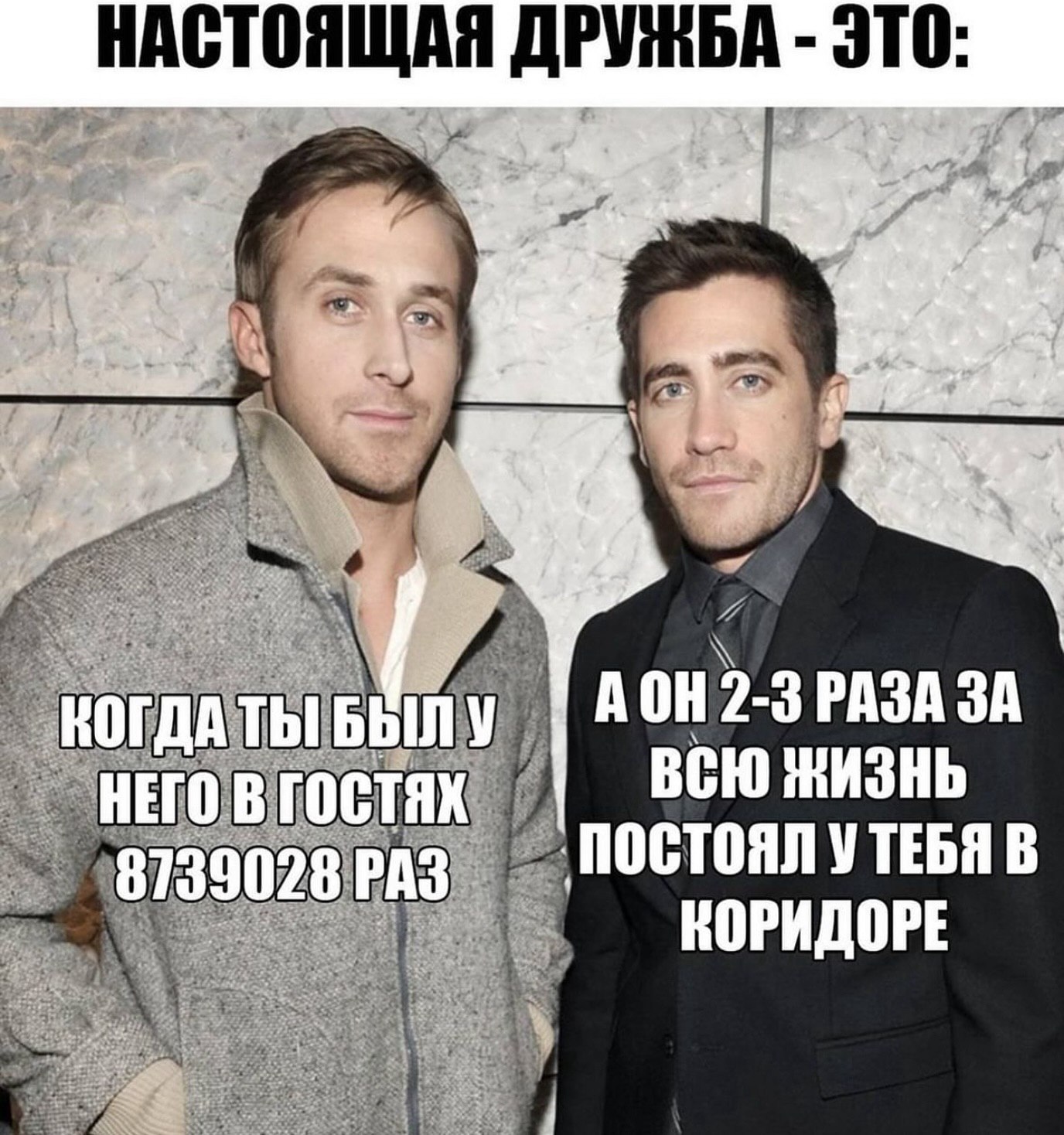 НАСТОЯЩАЯ ДРУЖБА ЭТО К у РАЗАЗА ВСЮ НЕГОВ ГОСТЯ ПОСТОЯЛ УТЕБЯ В КОРИДОРЕ
