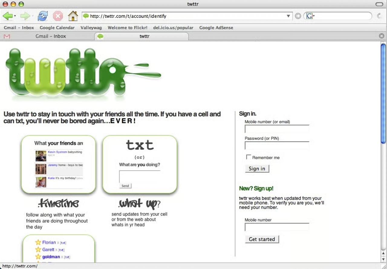 eee twttr пир: Gmail Inbox Google Calendar Welcome to Flickr! del.icio.us/popular Google AdSense Gmail Inbox Use to stay in touch with your friends all the time. If you have а and Sign in. Mobile numb