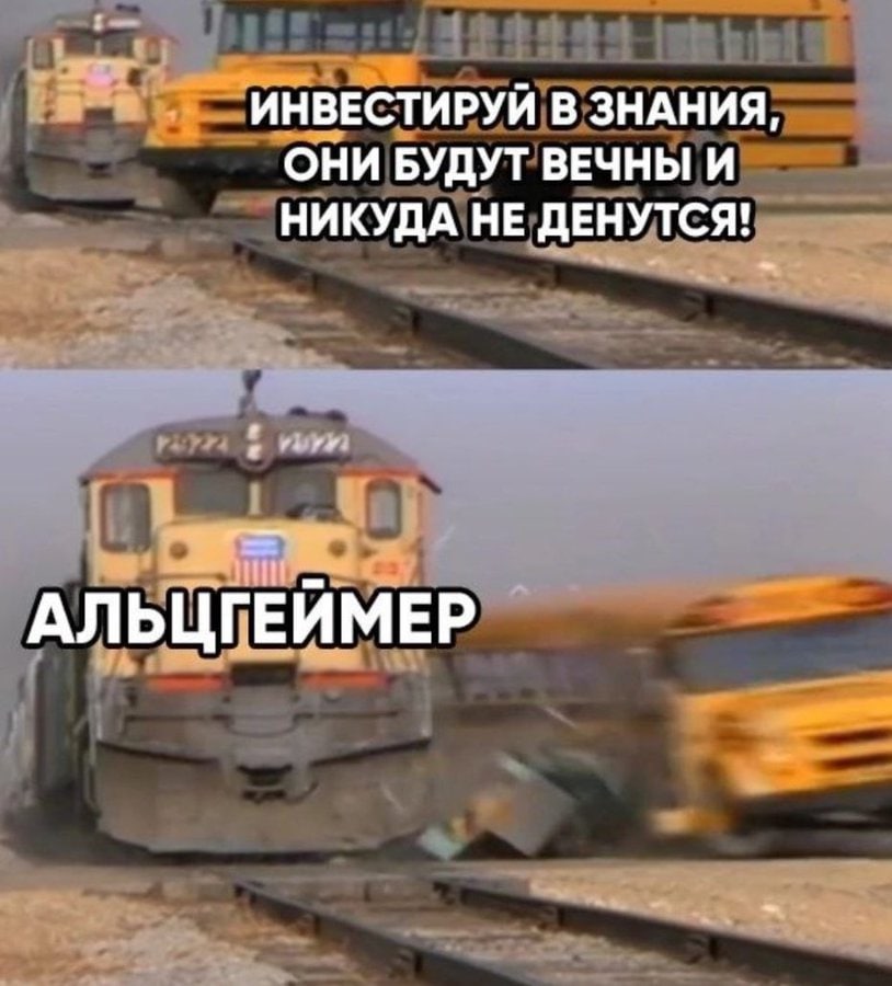 ИНВЕСТИРУЙ В ЗНАНИЯ, ОНИ БУДУТ ВЕЧНЫ И НИКУДА НЕ ДЕНУТСЯ! АЛЬЦГЕЙМЕР