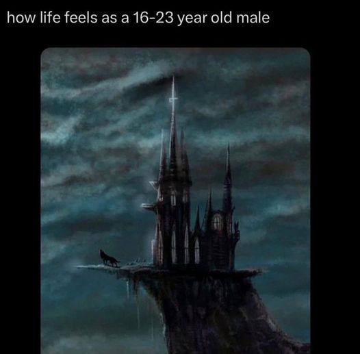 how life feels as а 16-23 year old male