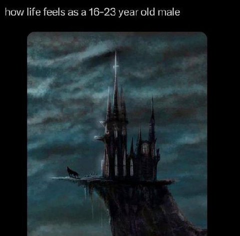 how life feels as а 16-23 year old male