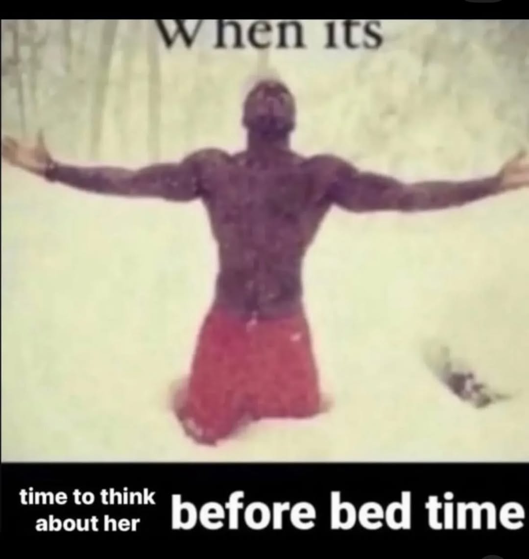 its time to think about her before bed time
