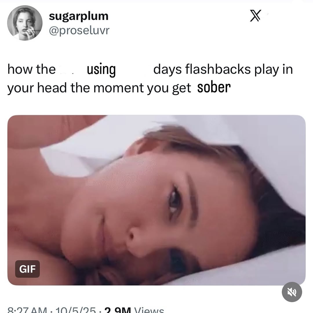 sugarplum @proseluvr how the using days flashbacks play in your head the moment you get sober GIF ANA