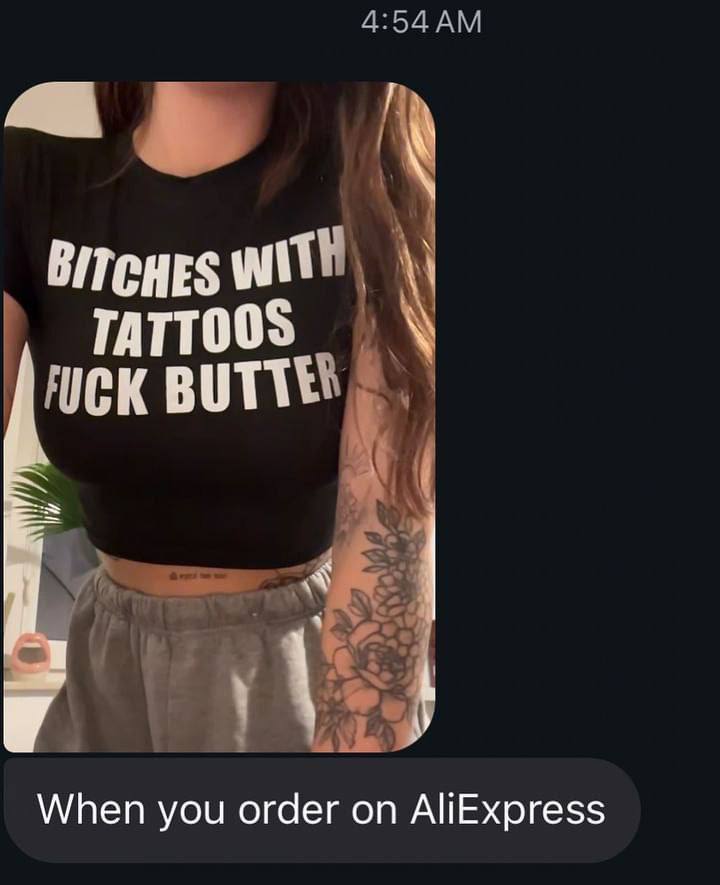 4:54 a» МАТИ TATTOOS a When you order on AliExpress