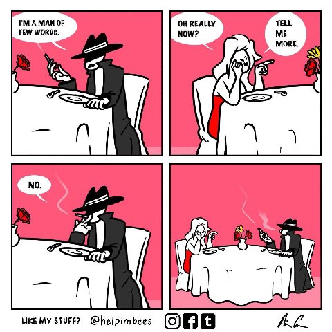 FEW WORDS. Now? She LIKE STUFF? @helpimbees ‘On а
