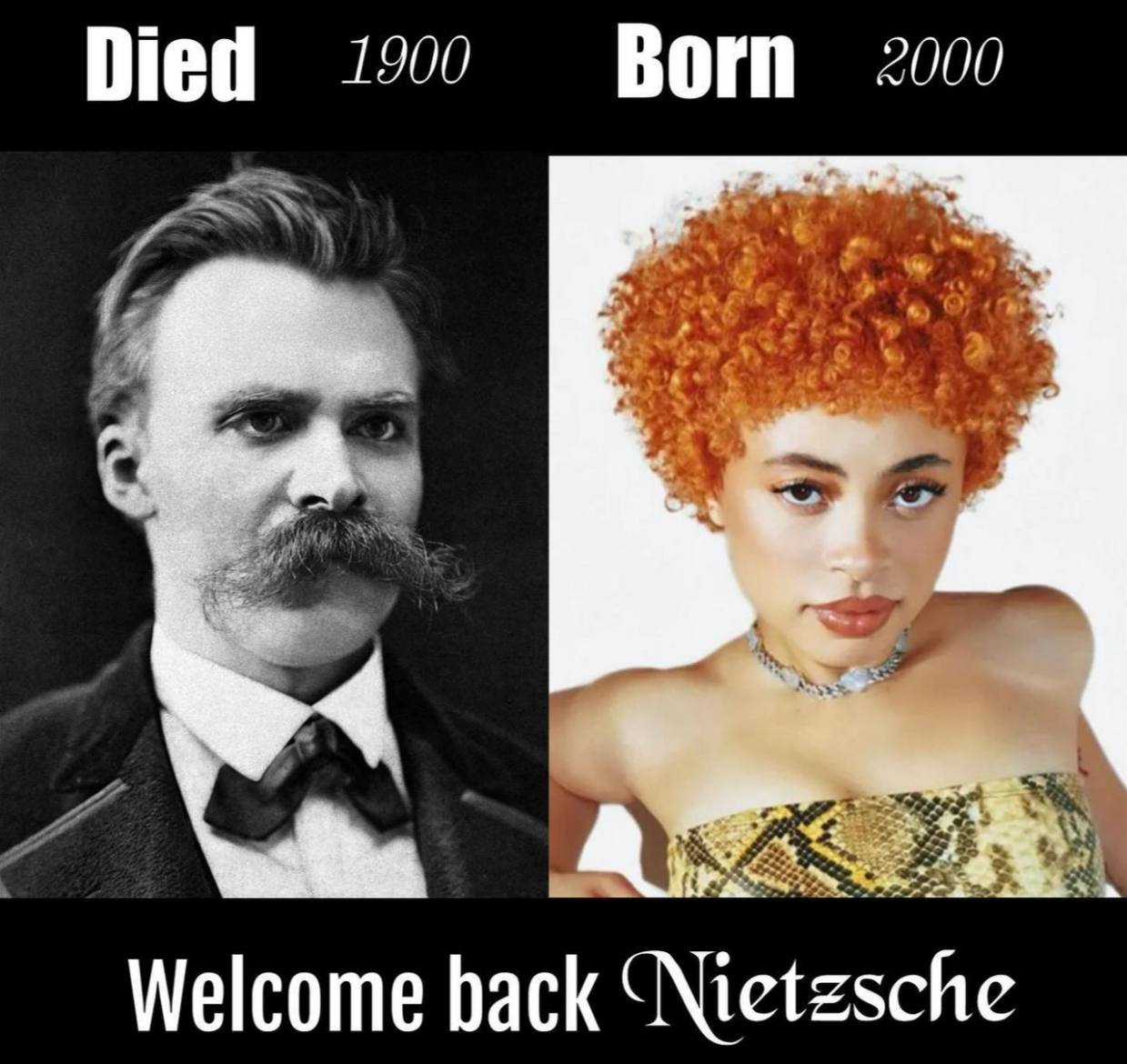 Died 1900 Born 2000 \4 4 Welcome back