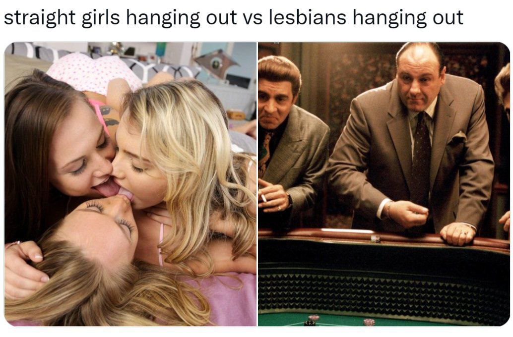 straight girls hanging out lesbians hanging out