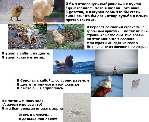 Я был отвергнут.. не нужен Единственное.. чего я желал.. это воли С детства, я изнурял себя, что бы стать сильнее. Что бы дать отпор судьбе и плыть против течения. a яборолся своими страхами, с грозны
