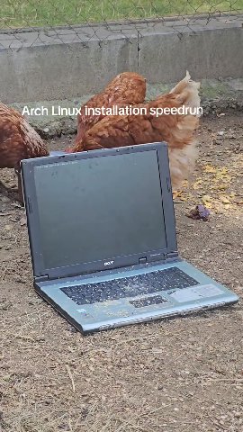 Arch Linux installation speedr