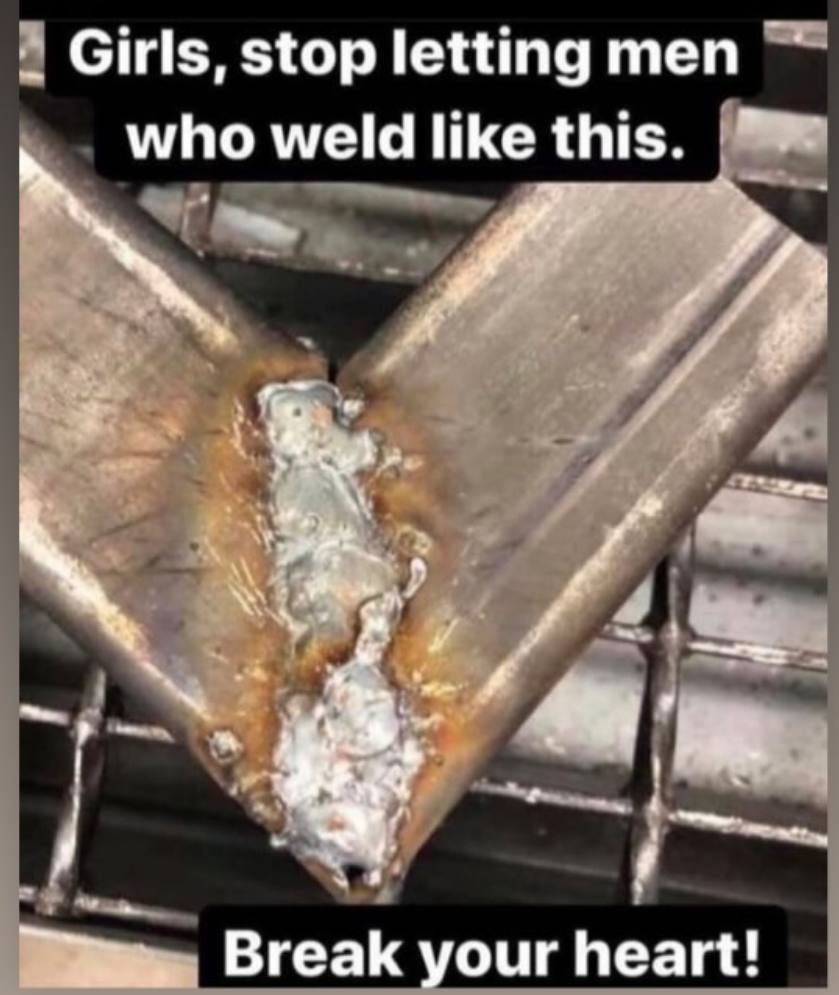 Я Girls, stop letting men who weld like this. Break our heart!