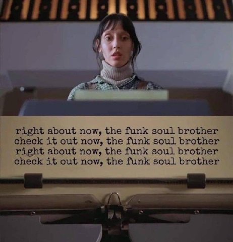right about now, the funk soul brother check it out now, the funk soul brother right about now, the funk soul brother check it out now, the funk soul brother