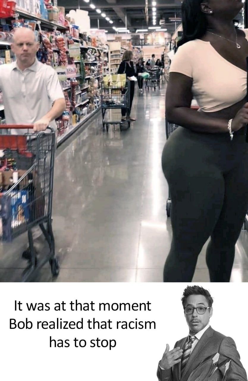 1 a. It was at that moment Bob realized that racism has to stop