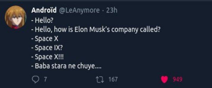 Android Hello? Hello, how is МузК'5 company called? Space Space Space Baba stara