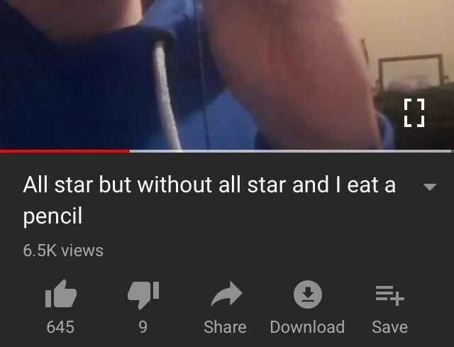 All star but without all star and eat a pencil views a» 645 Share Download Save