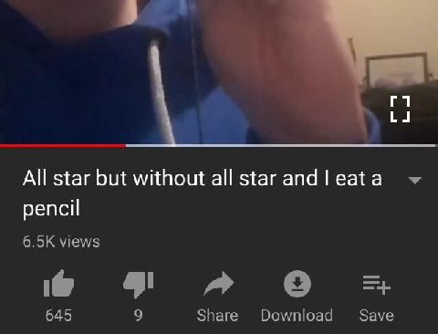All star but without all star and eat a pencil views a» 645 Share Download Save