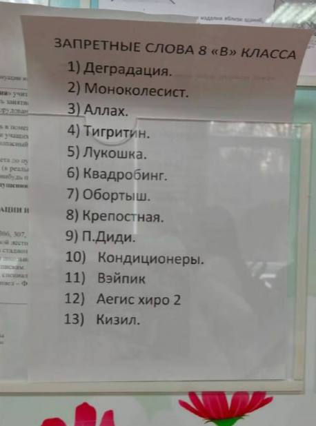 3) Annax 4) Тигритин. 5) Лукошка. резлы 6) Квадробинг. 7) Обортыш. и 8) Крепостная. 307. 9) П.Диди. 10) Кондиционеры. 11) Вэйпик 12) xupo 2 13) Кизил. @a